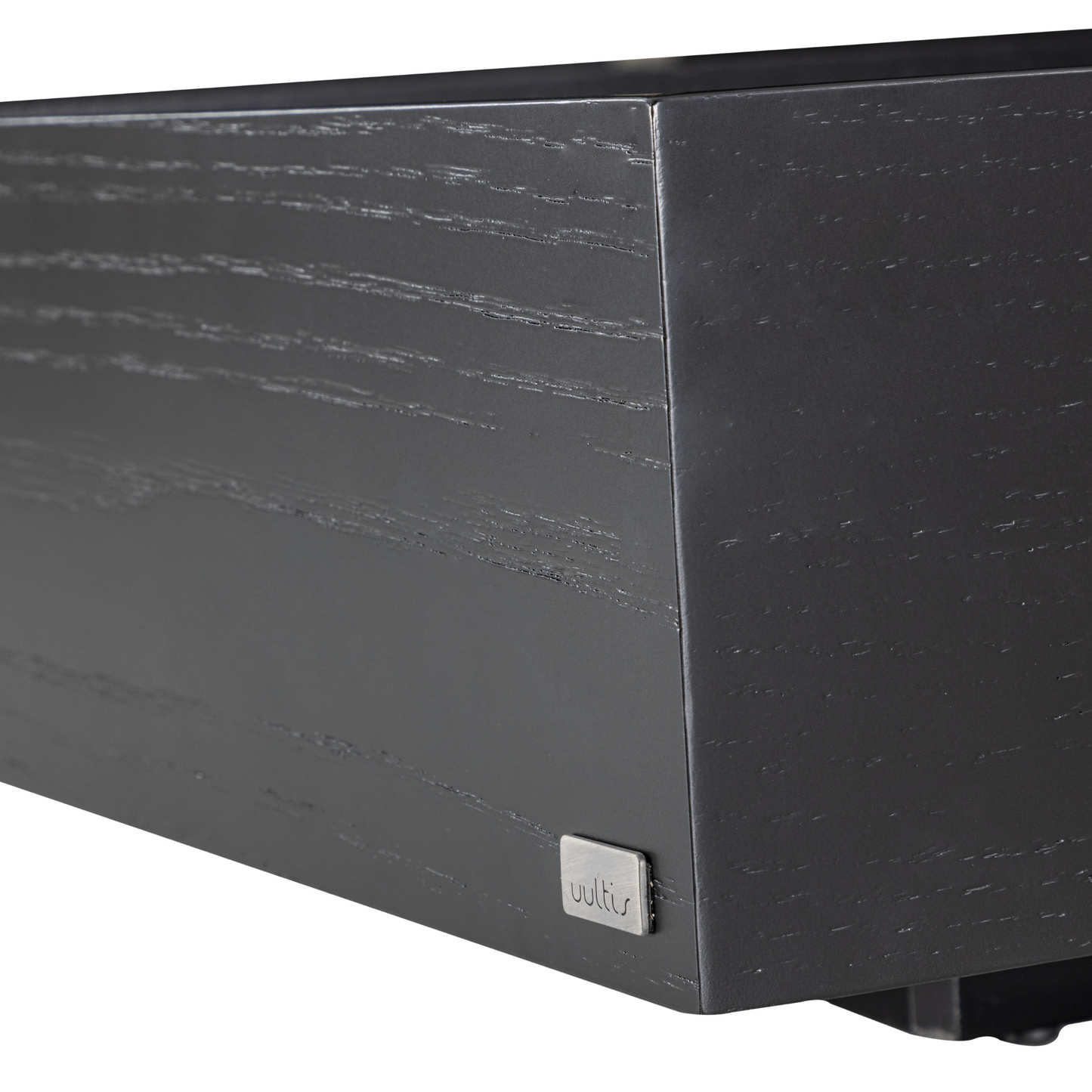 ARC Coffee Table 47" in Black Oak with Black Glass