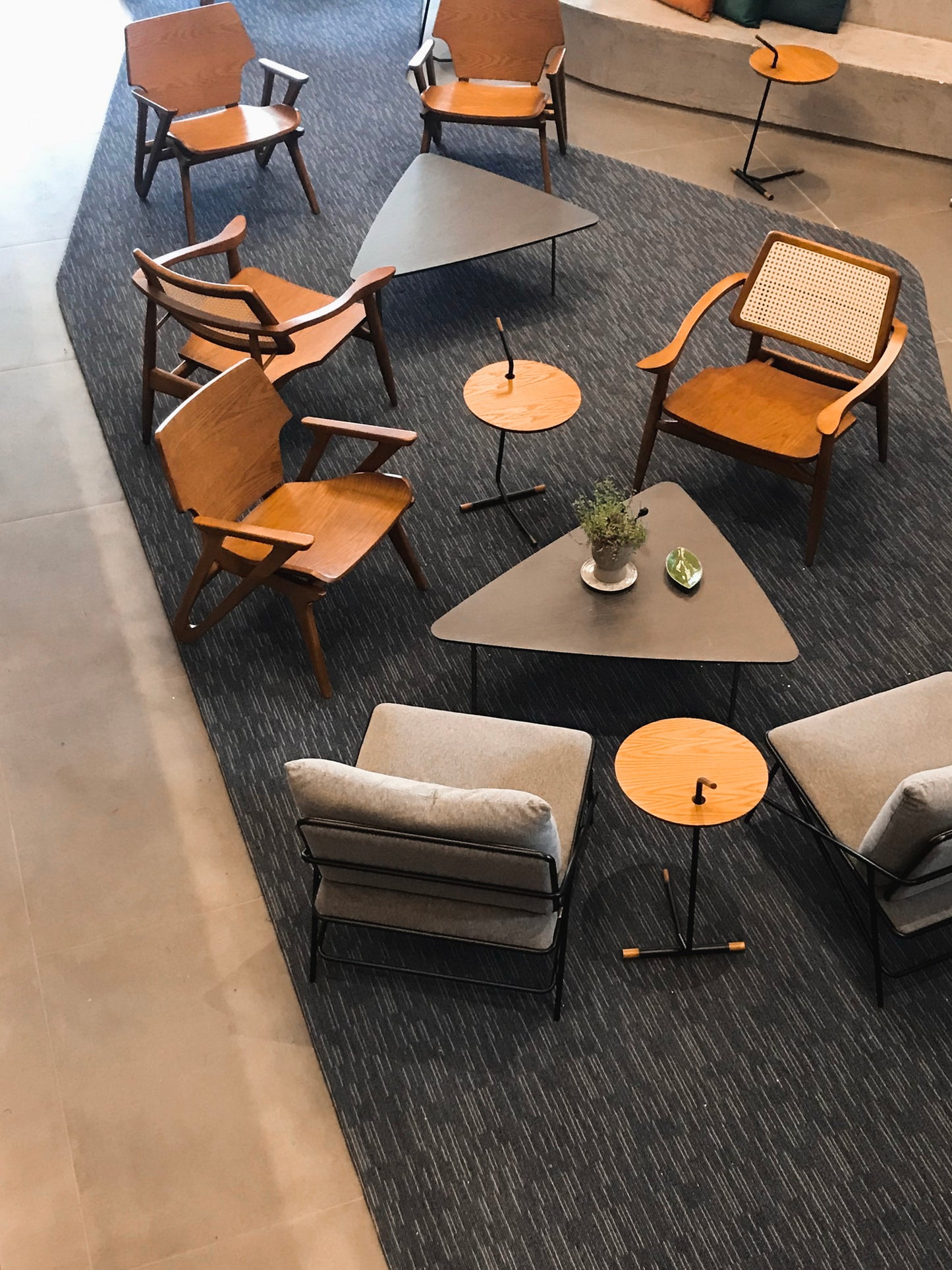 Uultis LIKE End Table MH5235 087-Graphite 148-Teak