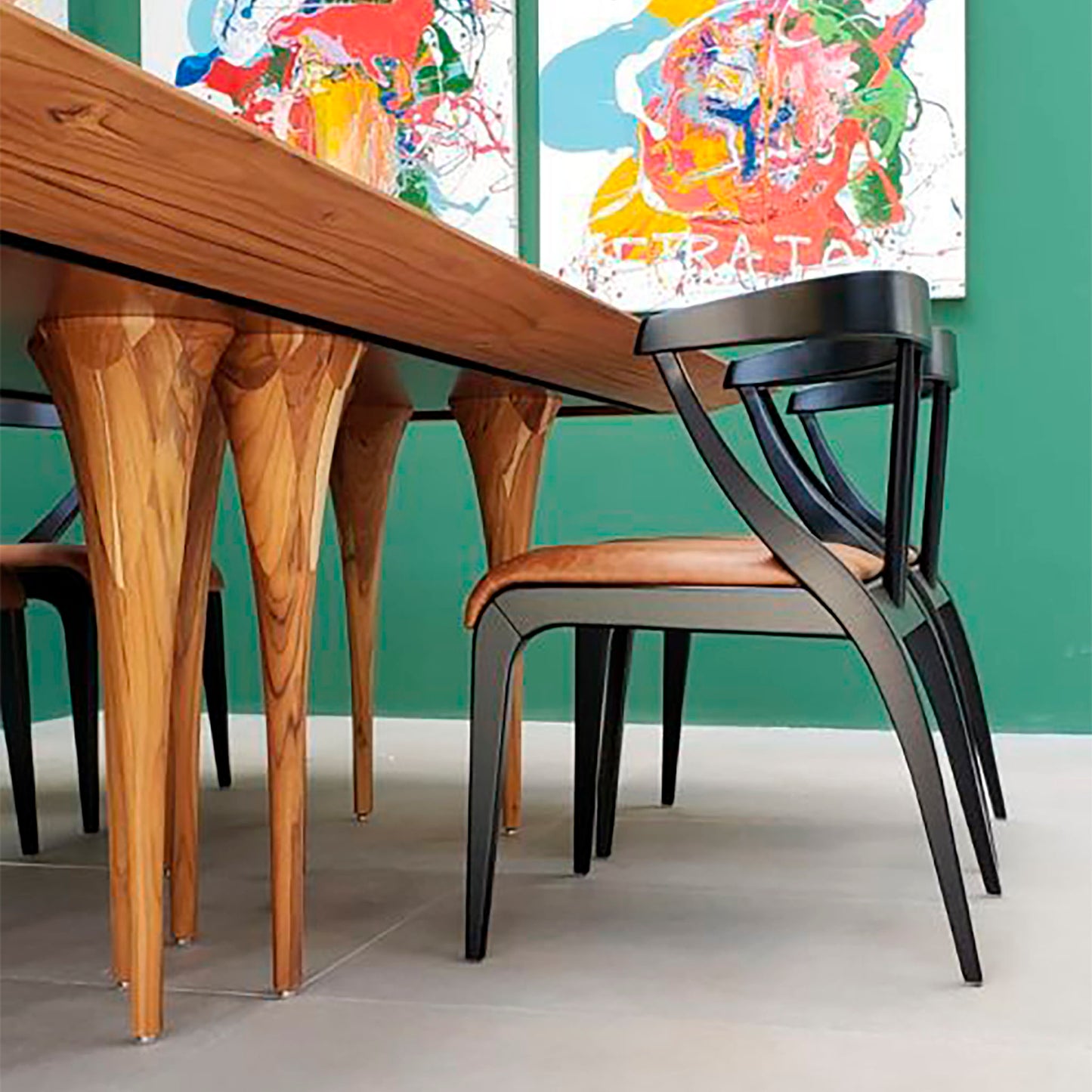 PIN Dining Table in Teak 118"