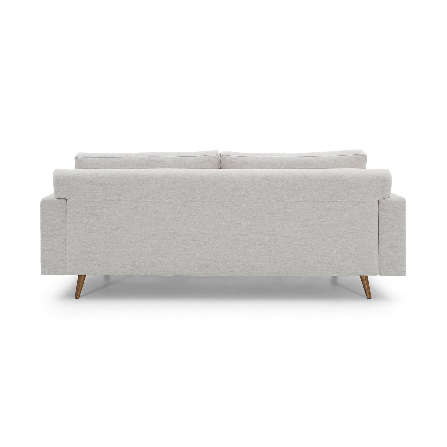 BELT 3 Seats Sofa in Teak and Light Beige fabric