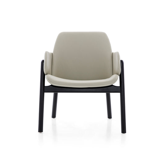 ABOVE Armchair in Black finish and Leather