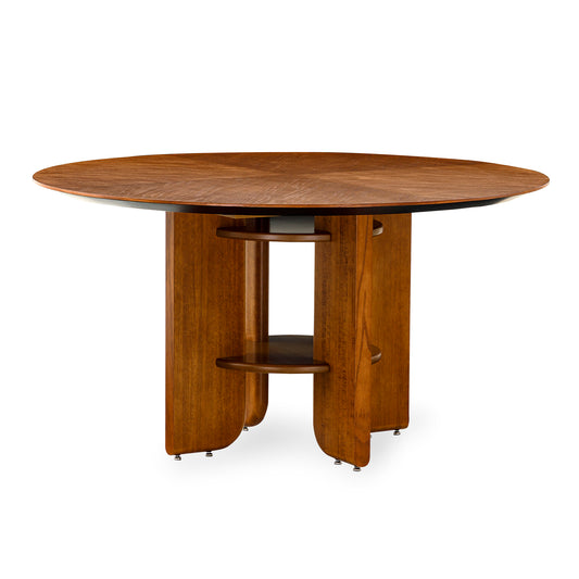 MOON Dining Table in Almond Oak 55"