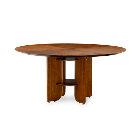 MOON Dining Table in Almond Oak 63"