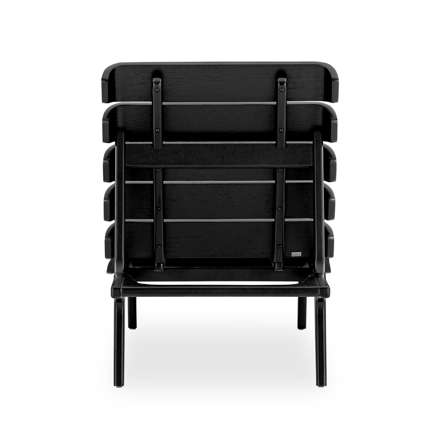 CLAVE Chaise in Black Oak