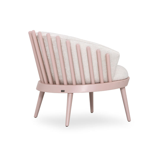 FANE Armchair in Quartz and Ivory fabric