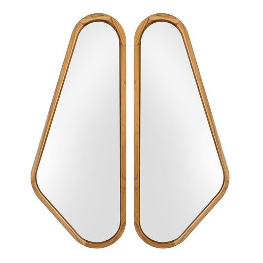 ALI Mirror In Teak Left Side