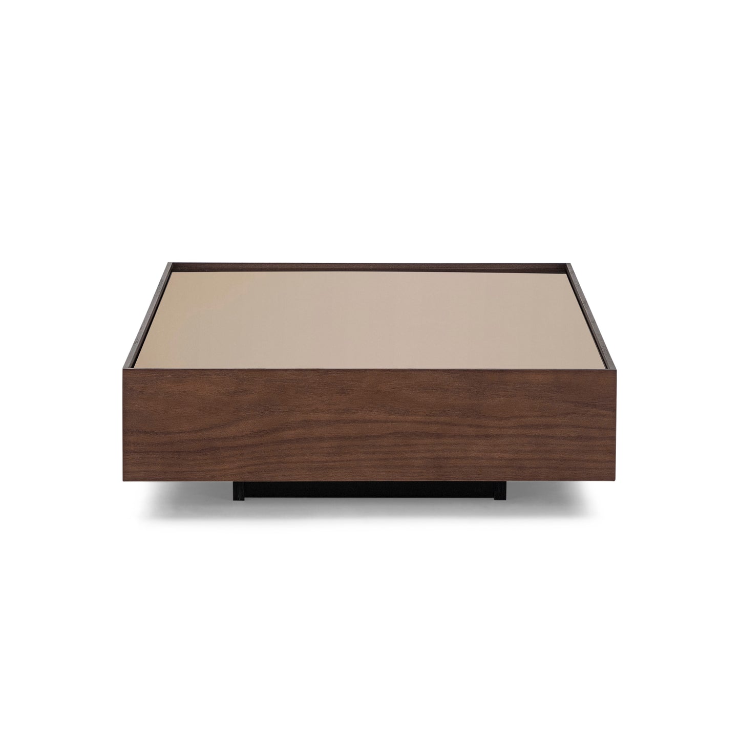 ARC Coffee Table 47" in Imbuia with Bronze Mirror