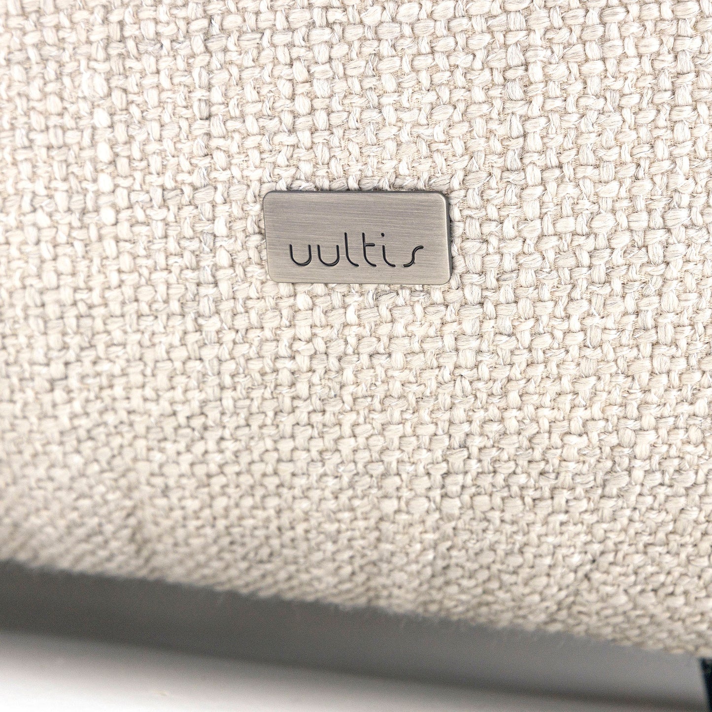 BOWED 4 Seater Sofa in Light Gray fabric 109"