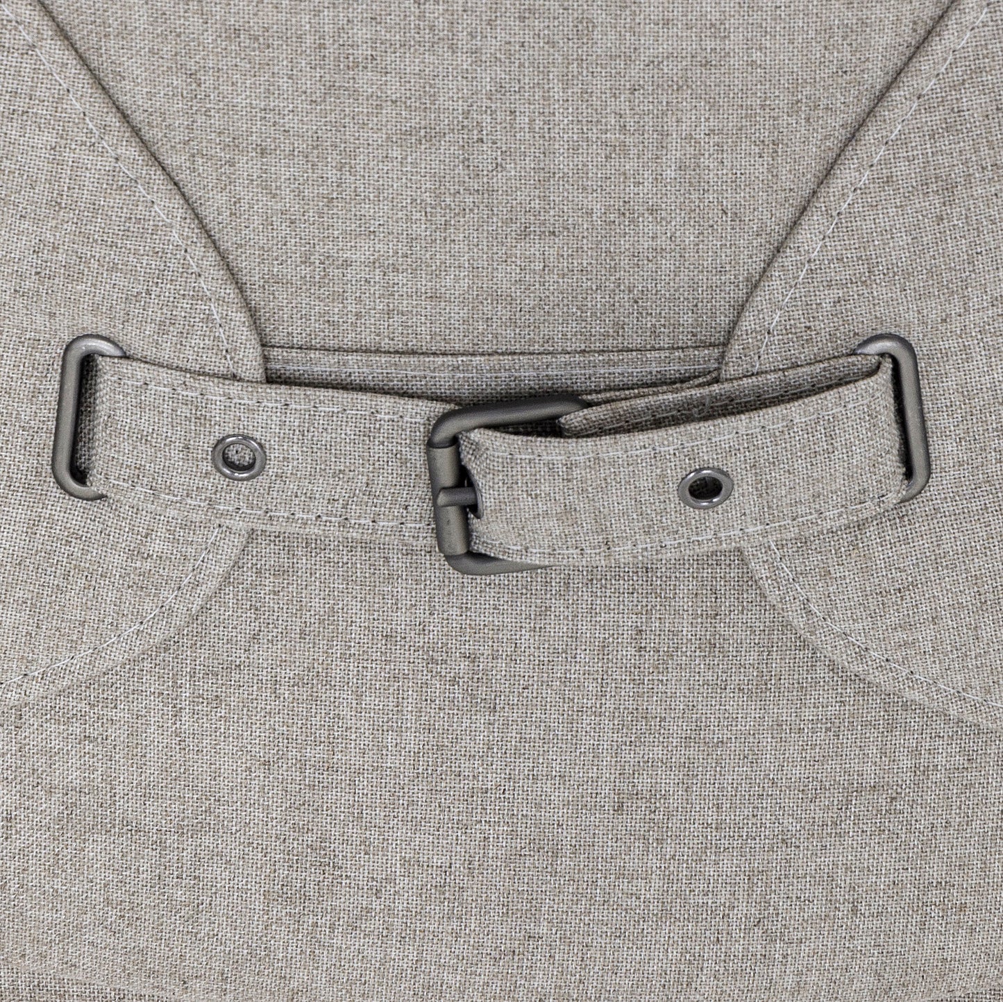 CAPPIO Dining Chair in Teak and Oatmeal fabric