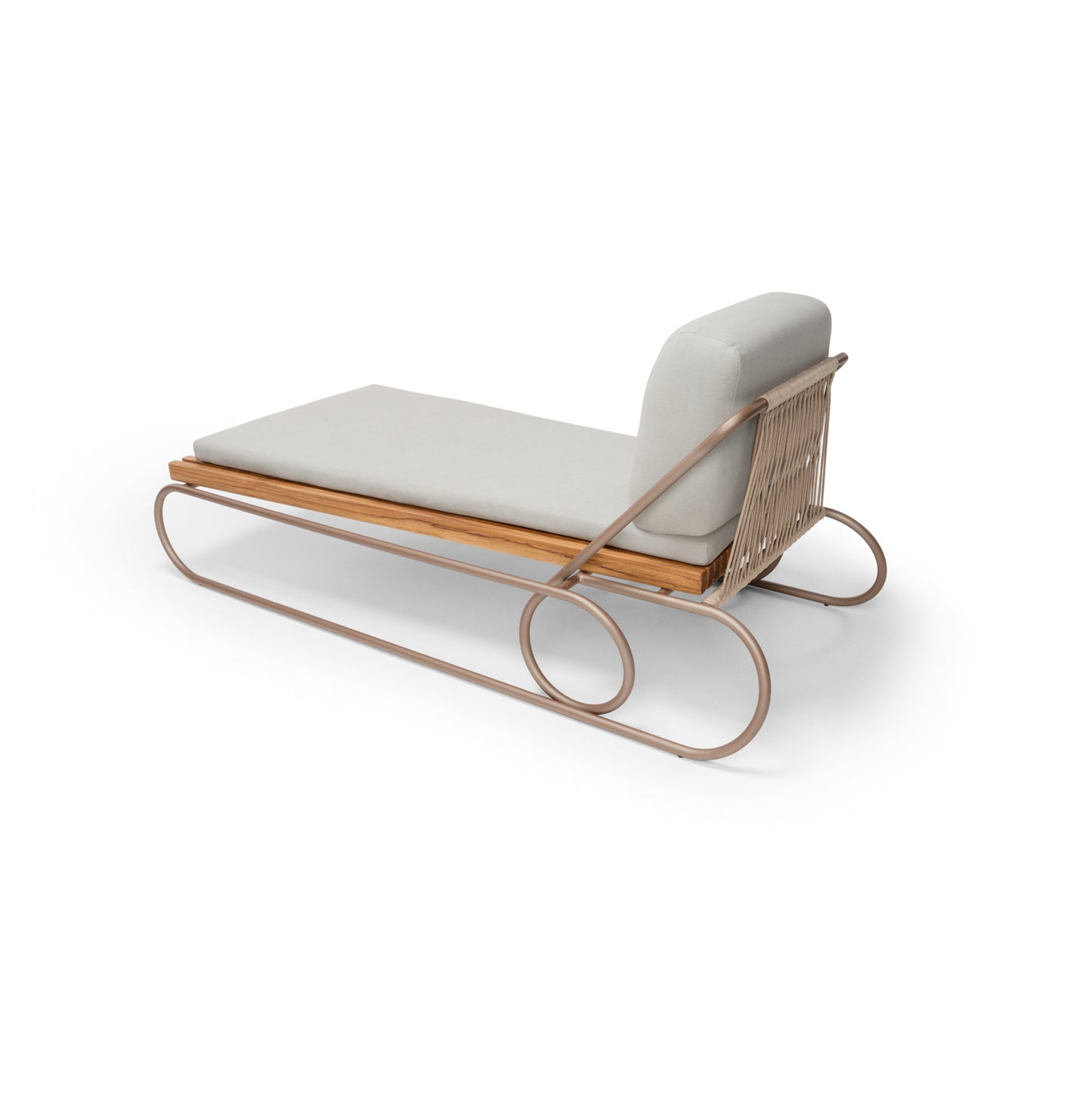 CIPO Outdoor Chaise in Chocolate, Taupe Rope and S20-2864