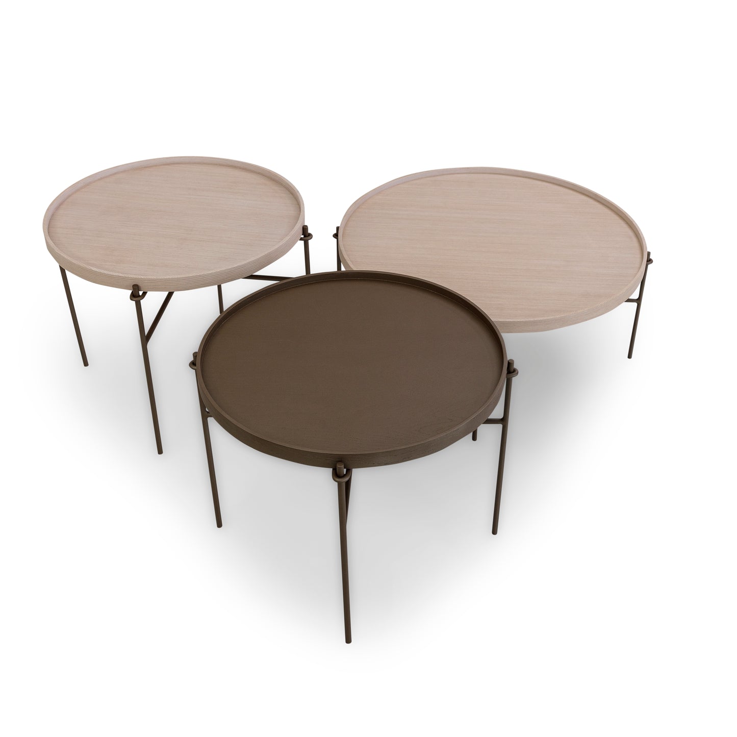 RION Coffee Table 25x19" in Dover Oak and Chocolate