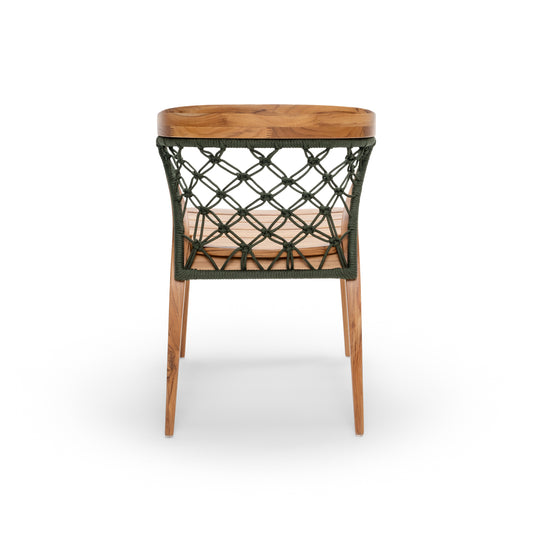 MAT Outdoor Dining Chair in Green Rope