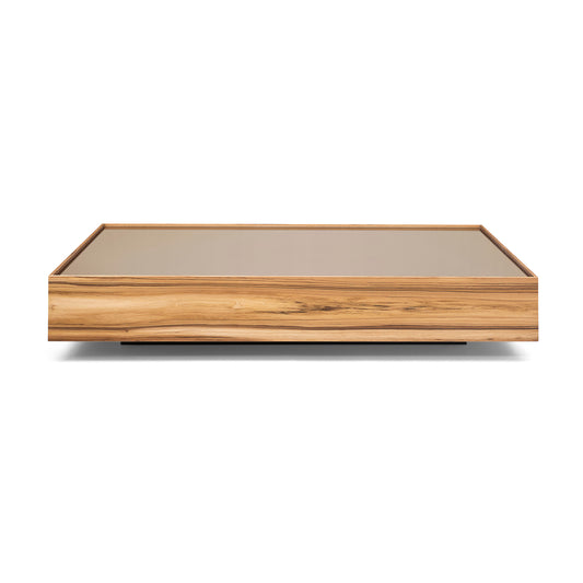 ARC Coffee Table 47" in Teak with Bronze Mirror