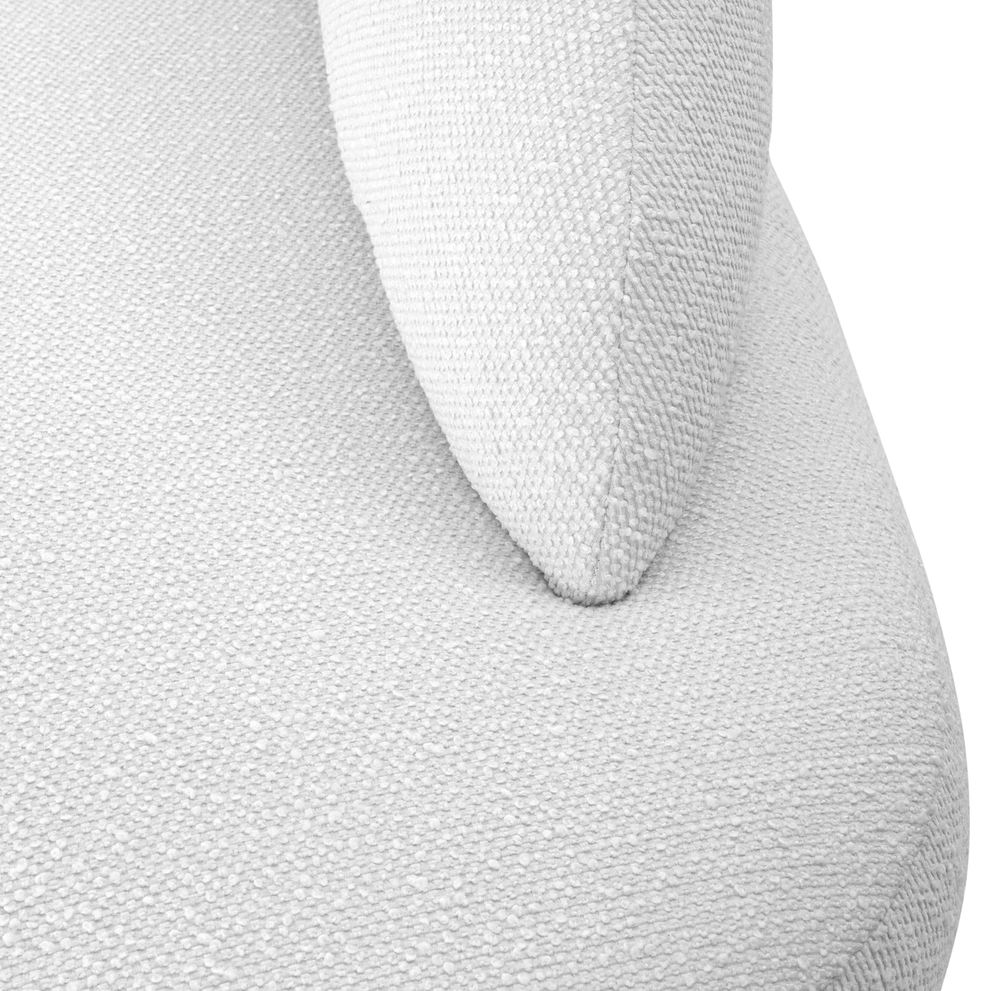 RUY Sofa in White fabric 110" Left Side