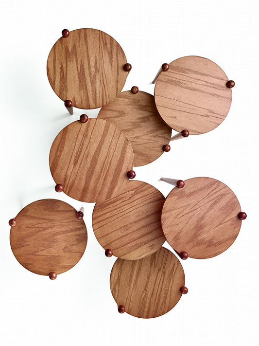 PAN Support Table 13" in Almond Oak