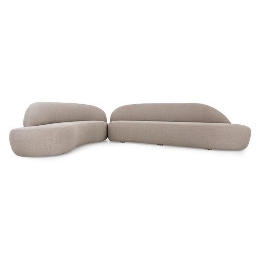 RUY Sofa in Taupe fabric 110" Left Side