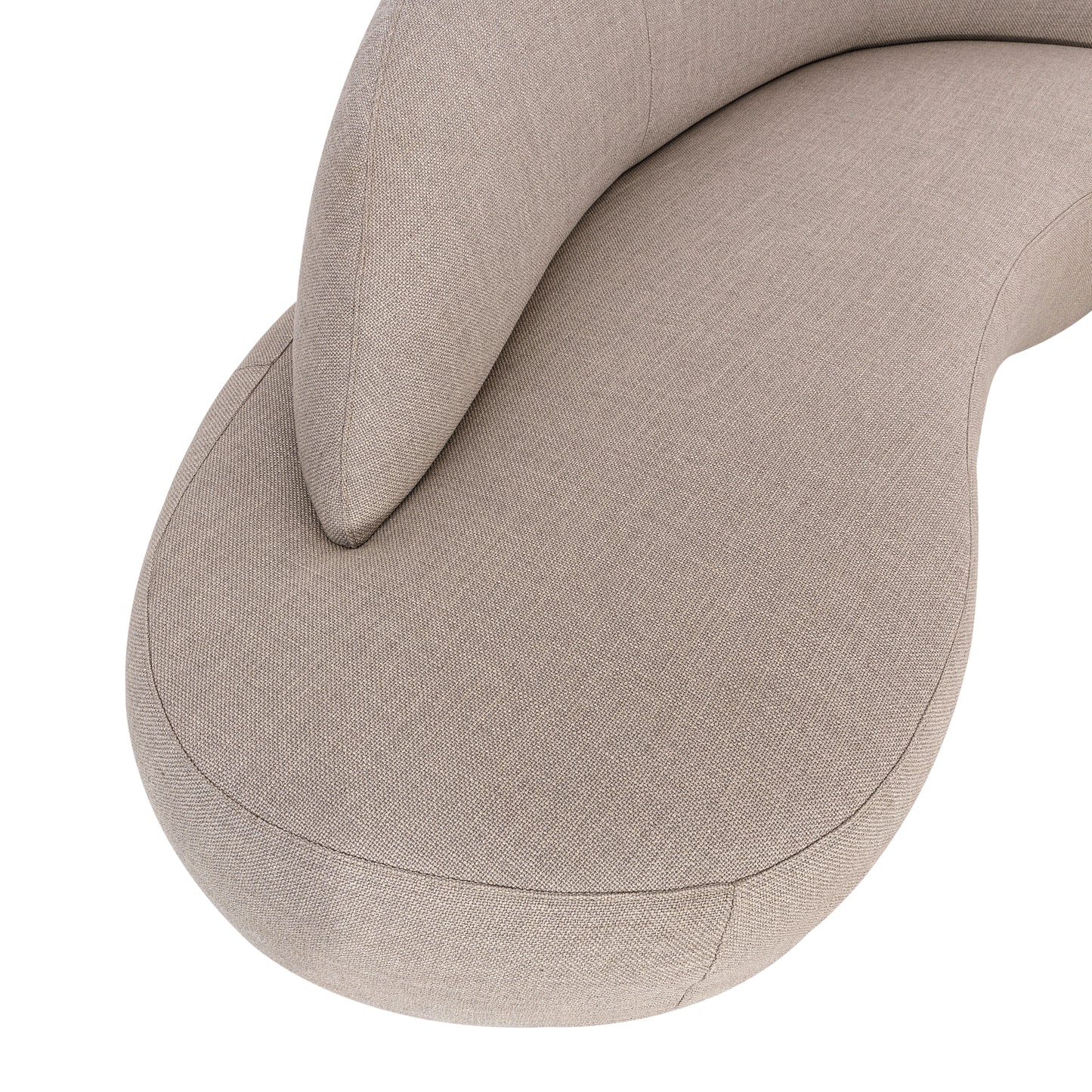 RUY Sofa in Taupe fabric 98" Right Side