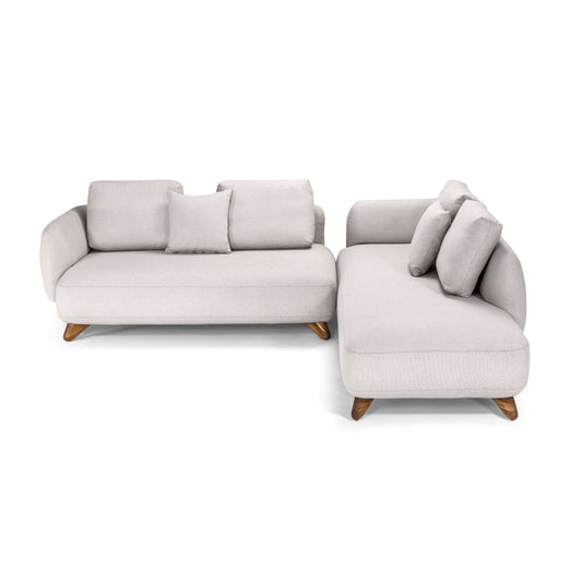 NEXUS Sofa 4 Seater without arms in AA-2861 and Walnut