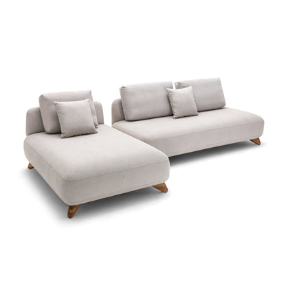 NEXUS Sofa Right Corner Chaise in AA-2861 and Walnut
