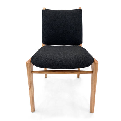 CAPPIO Dining Chair in Chinaberry and Charcoal fabric