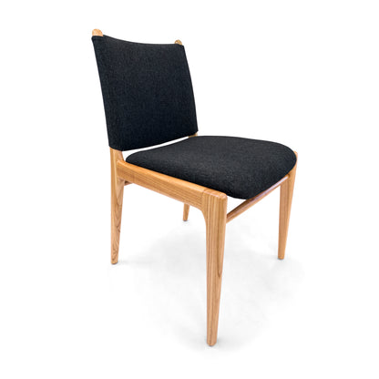 CAPPIO Dining Chair in Chinaberry and Charcoal fabric