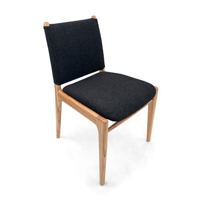 CAPPIO Dining Chair in Chinaberry and Charcoal fabric