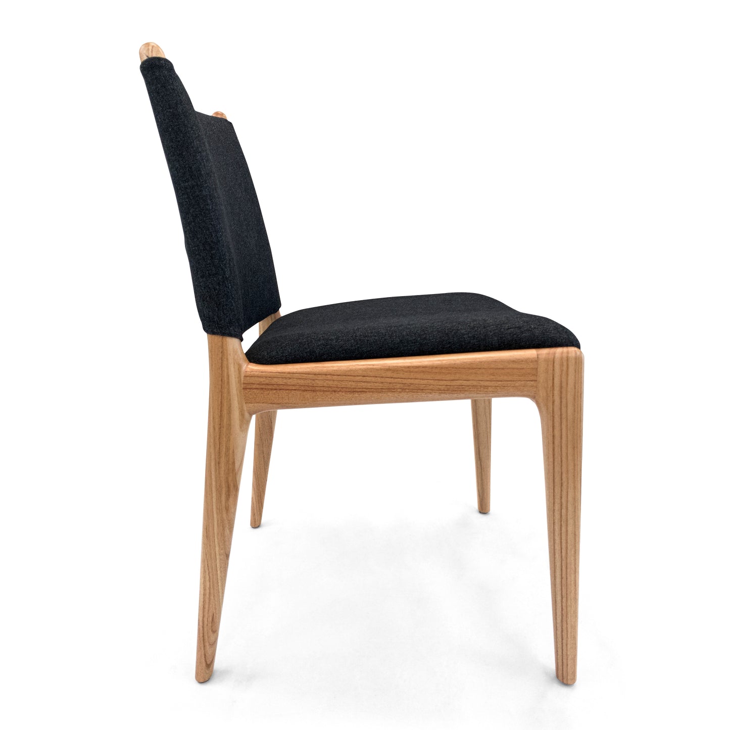 CAPPIO Dining Chair in Chinaberry and Charcoal fabric