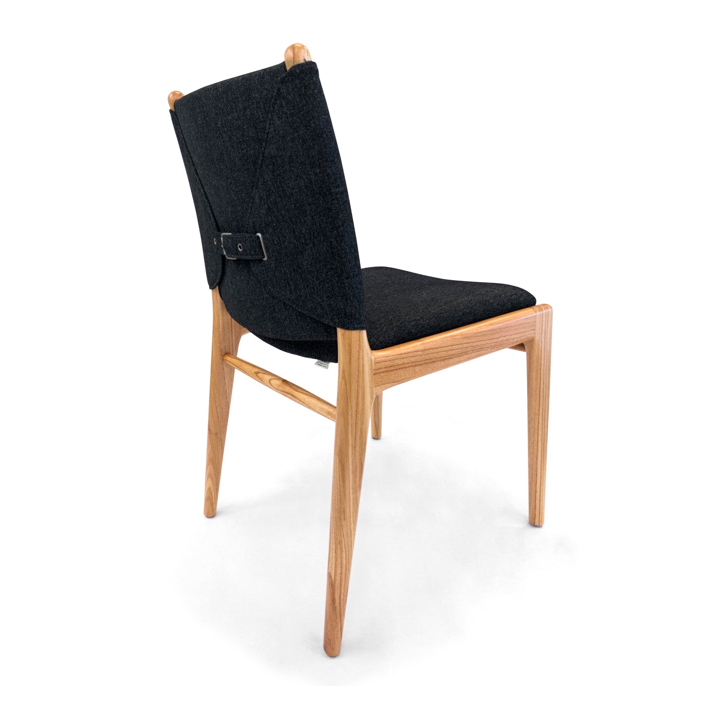 CAPPIO Dining Chair in Chinaberry and Charcoal fabric