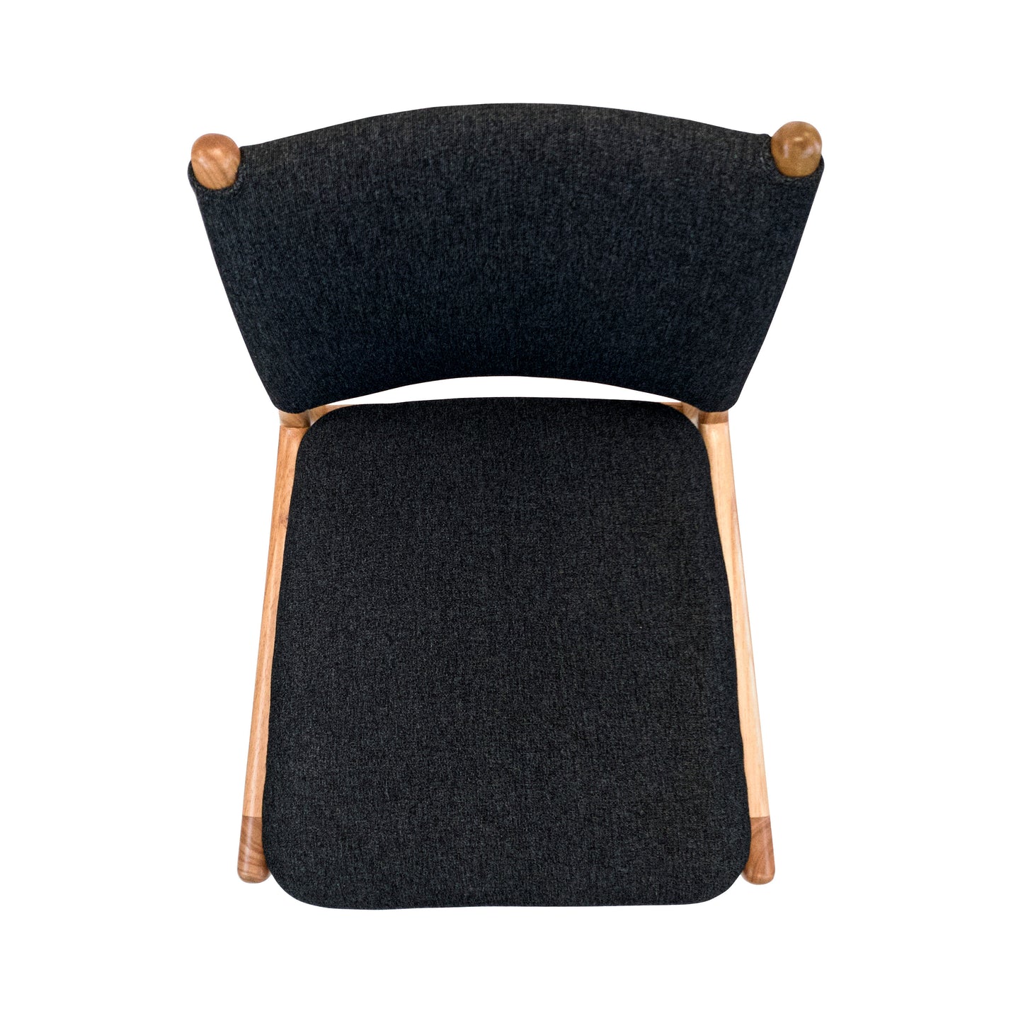 CAPPIO Dining Chair in Chinaberry and Charcoal fabric