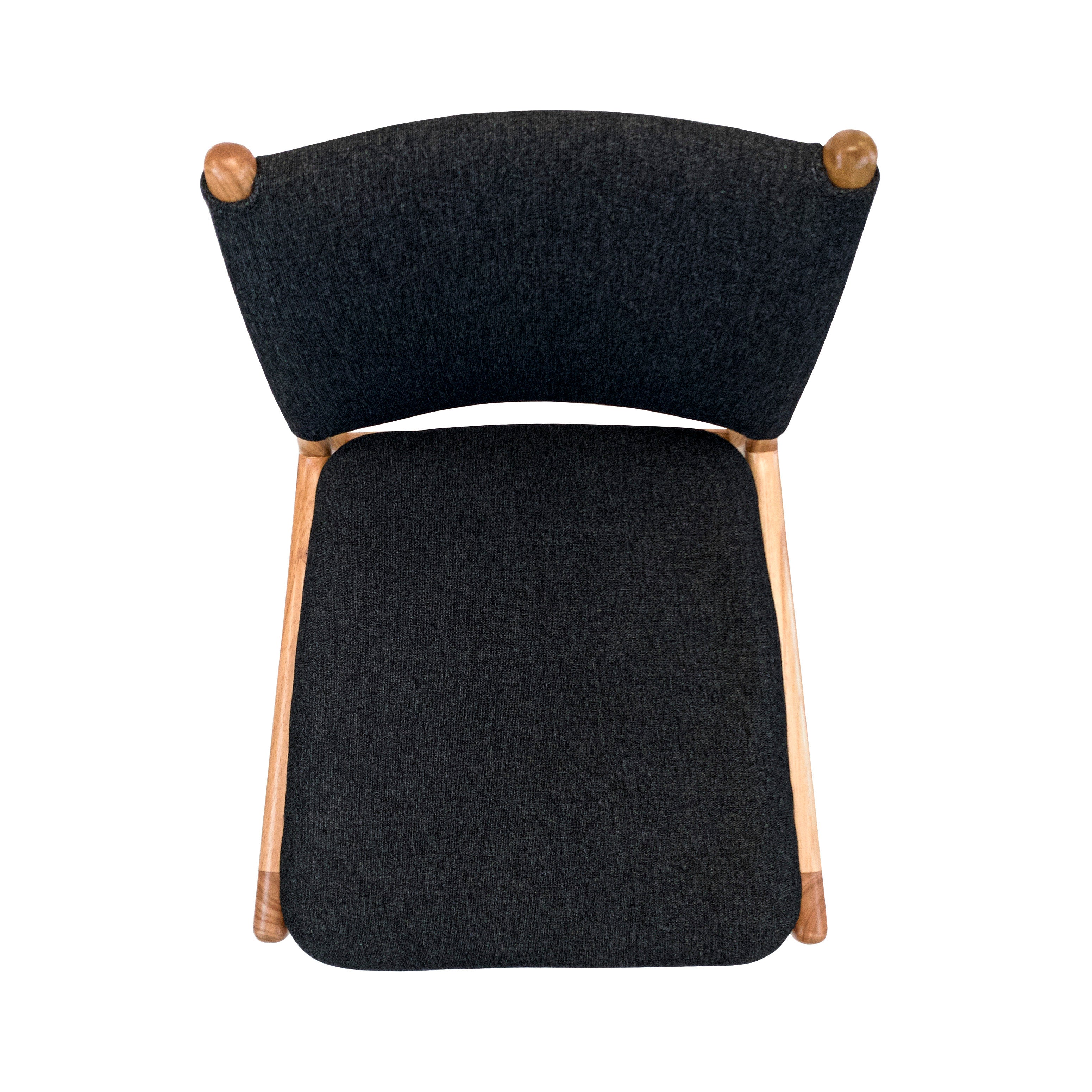 CAPPIO Dining Chair in Chinaberry and Charcoal fabric