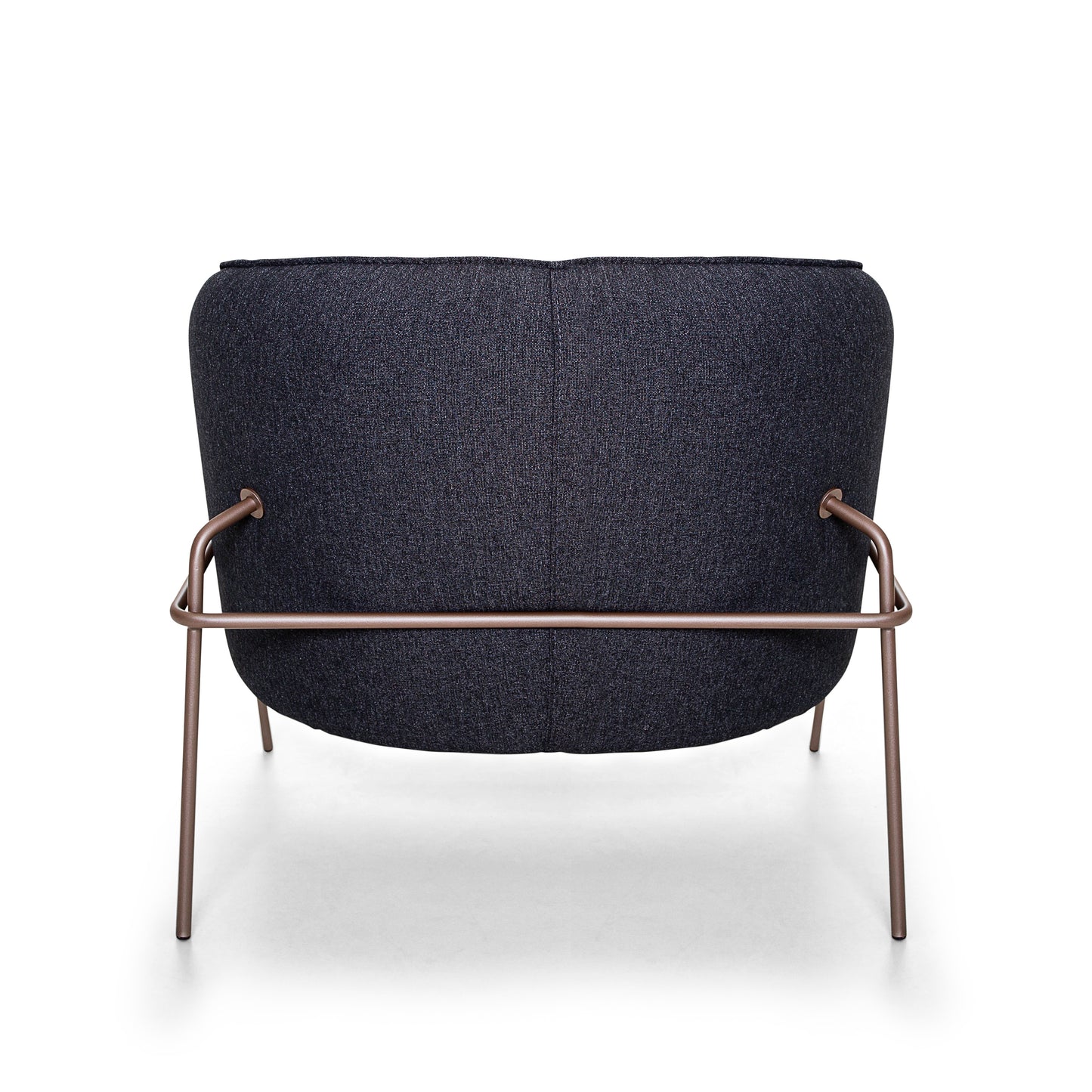 BELLA Armchair in Chocolate and Charcoal fabric