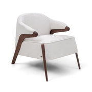 OSA Armchair in Walnut and Ivory fabric