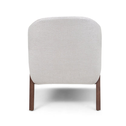 OSA Armchair in Walnut and Ivory fabric