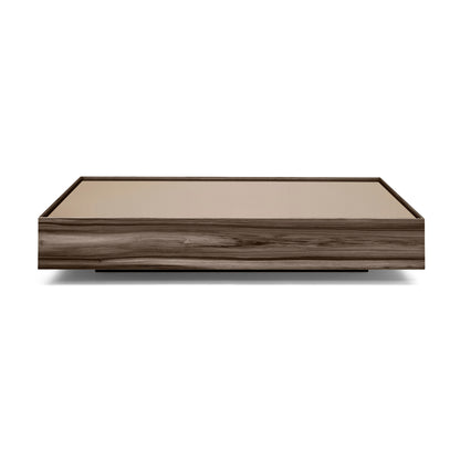 ARC Coffee Table 47" in Walnut with Bronze Mirror