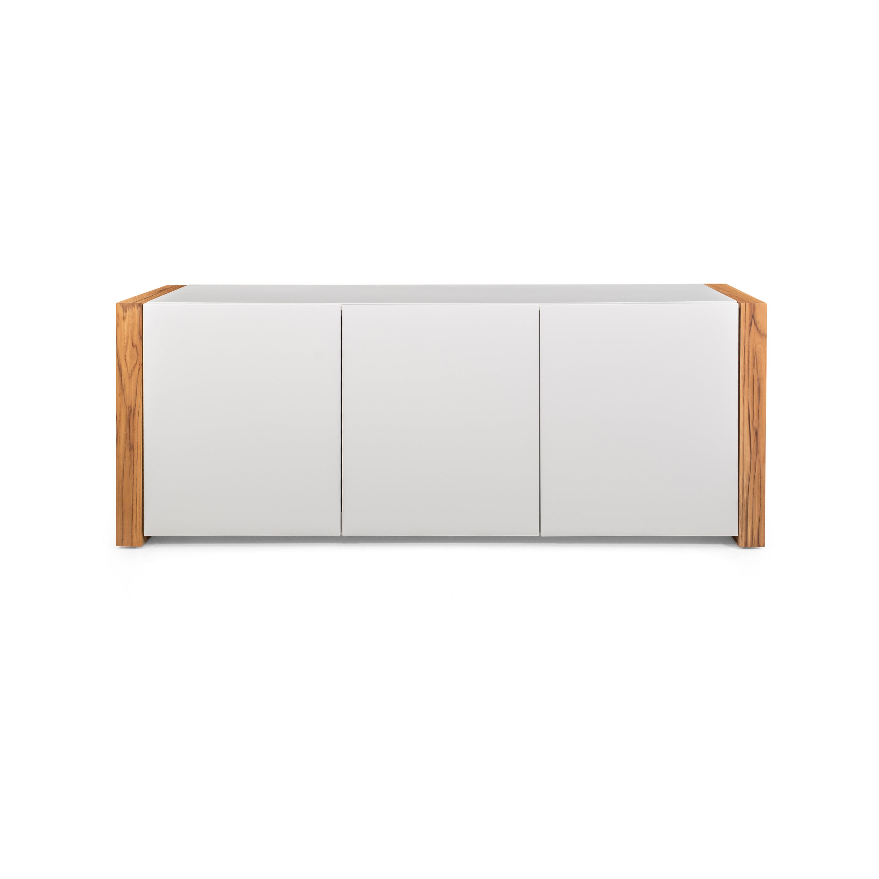 MASP Sideboard 3 doors in Off White and Teak