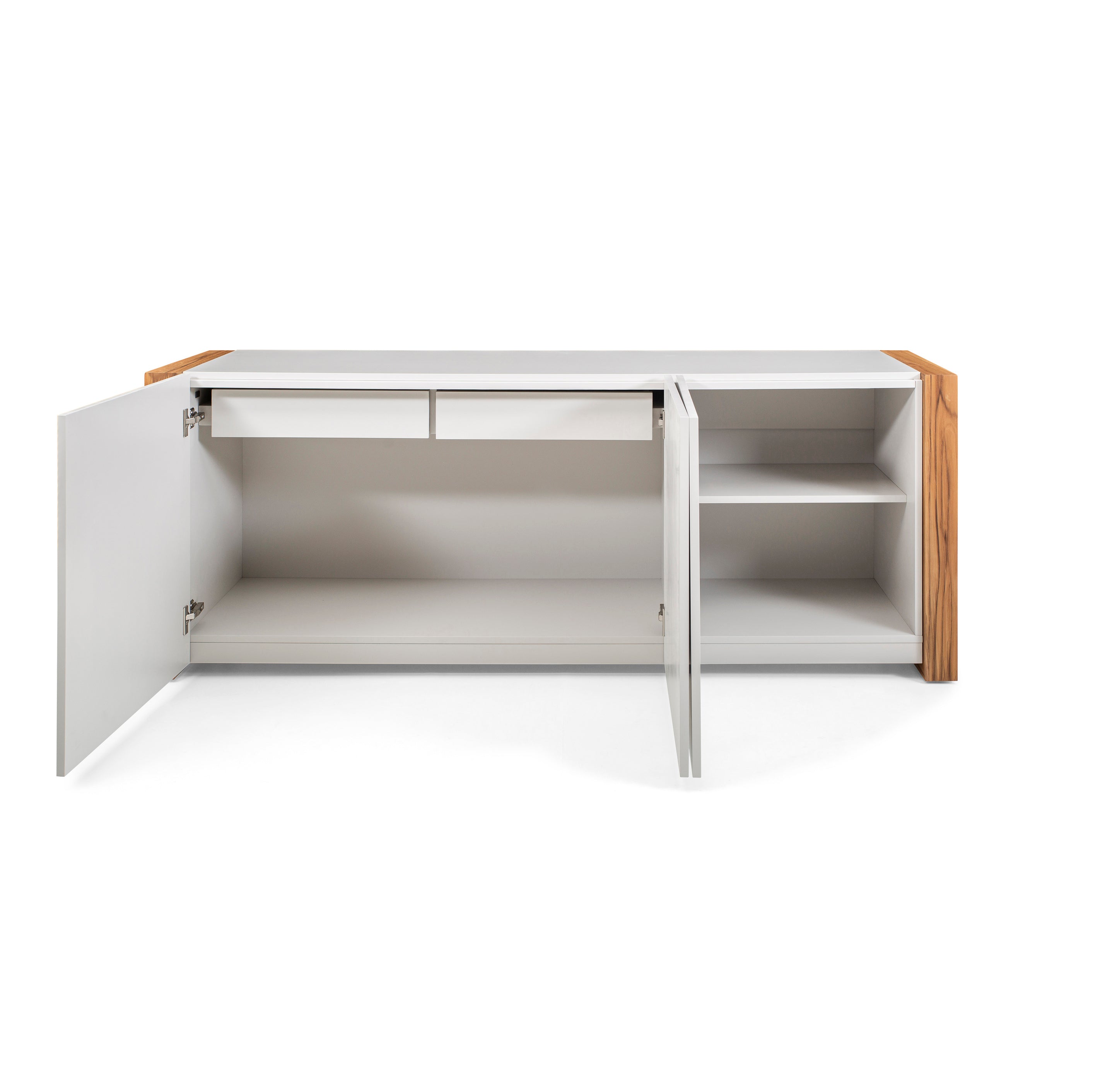 MASP Sideboard 3 doors in Off White and Teak