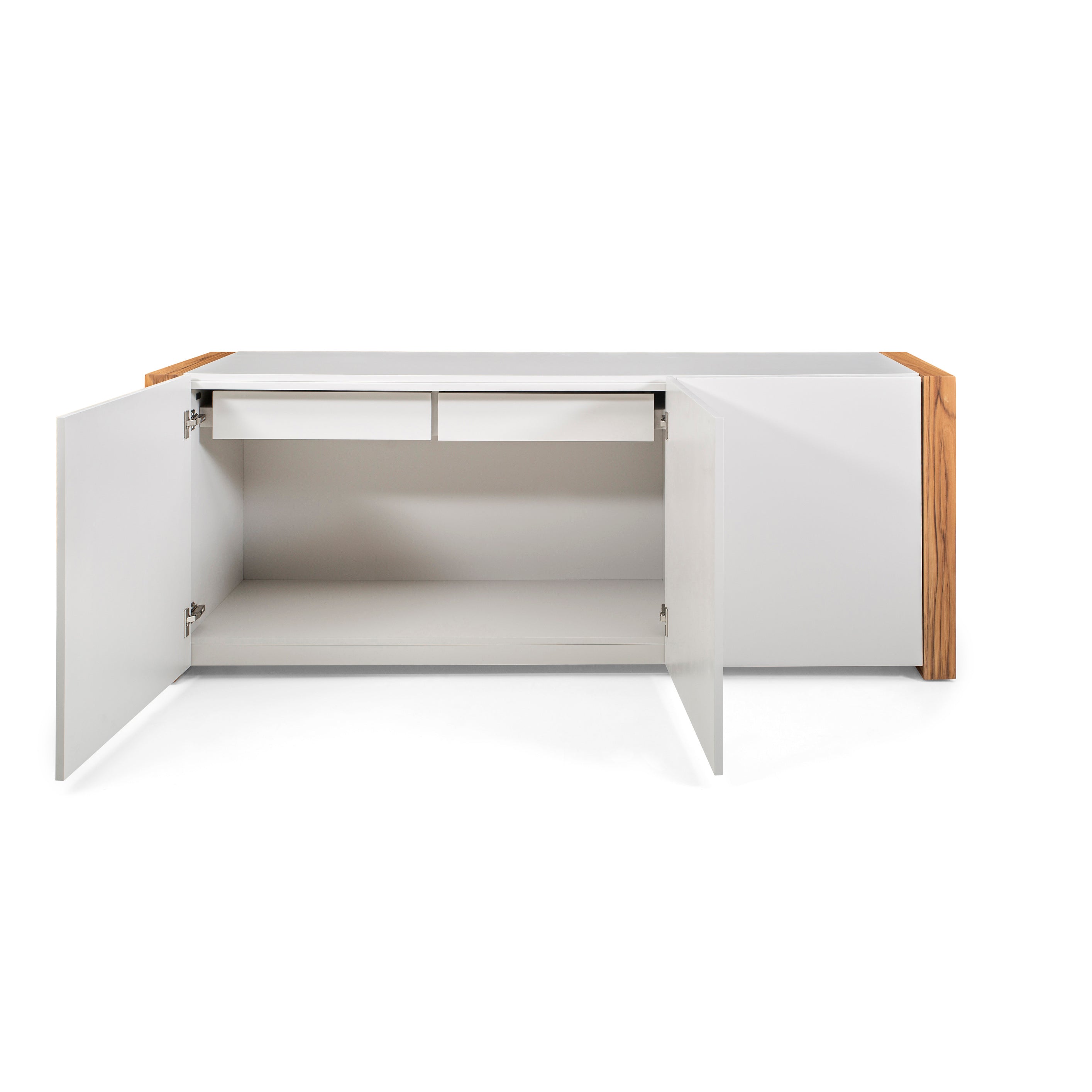 MASP Sideboard 3 doors in Off White and Teak