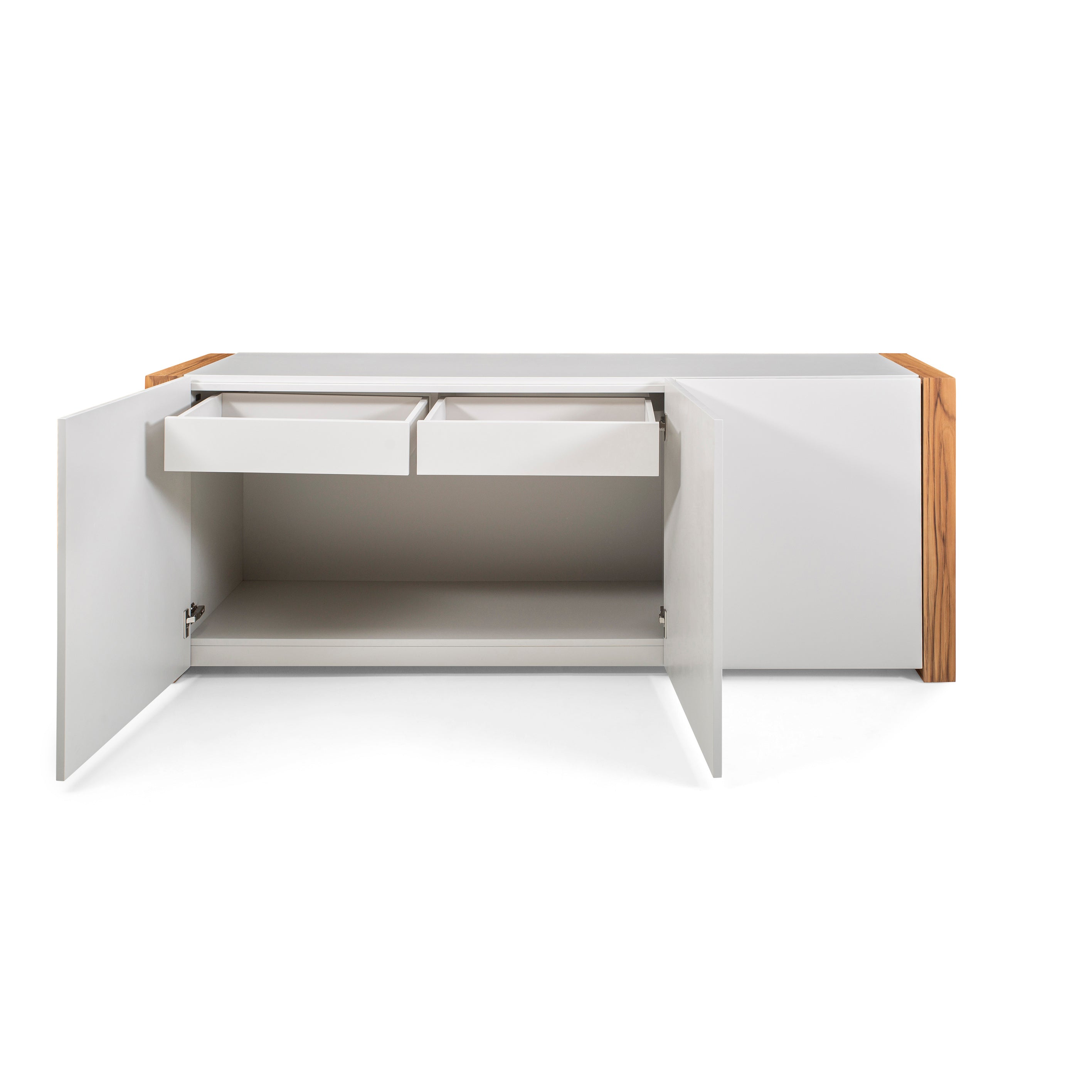 MASP Sideboard 3 doors in Off White and Teak