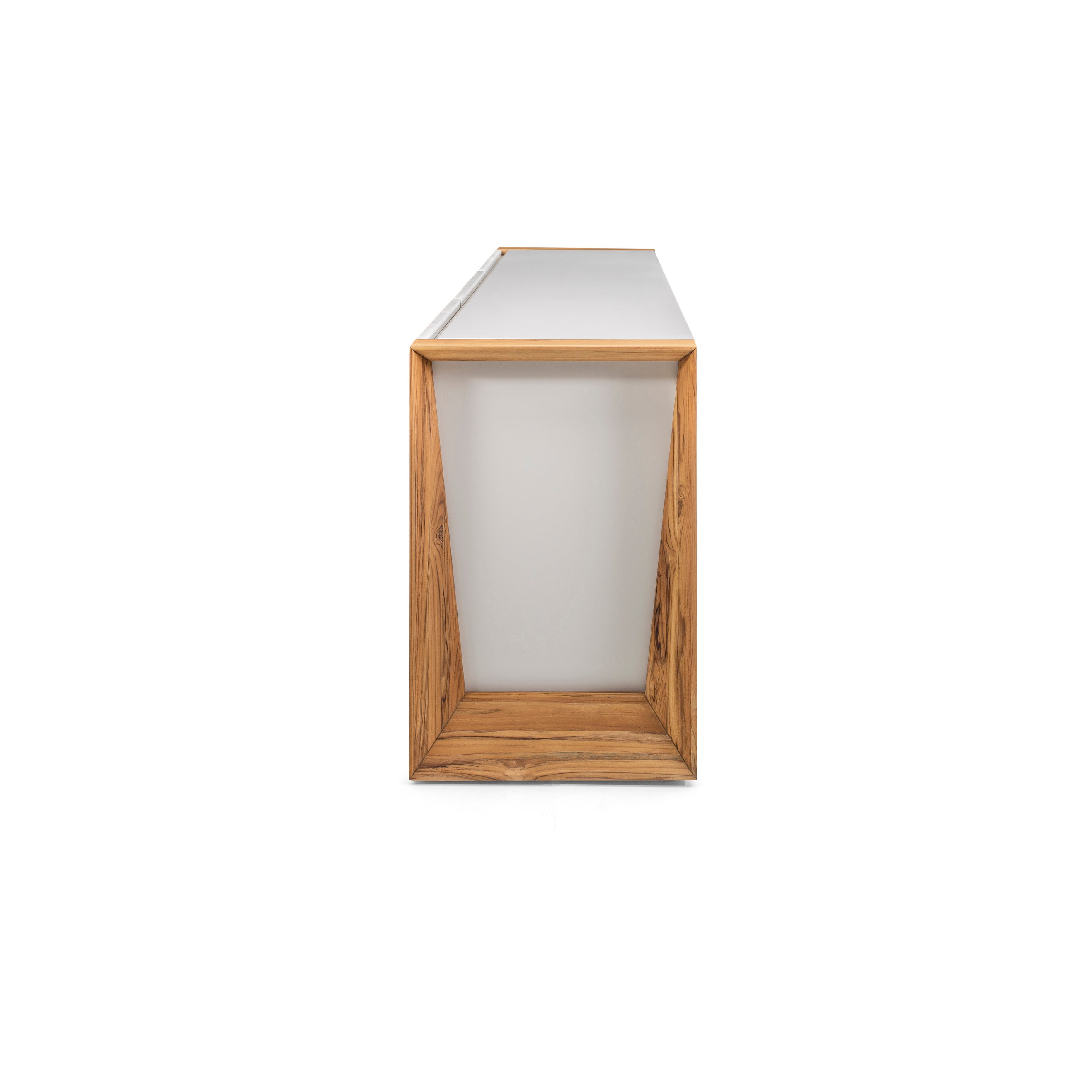 MASP Sideboard 3 doors in Off White and Teak