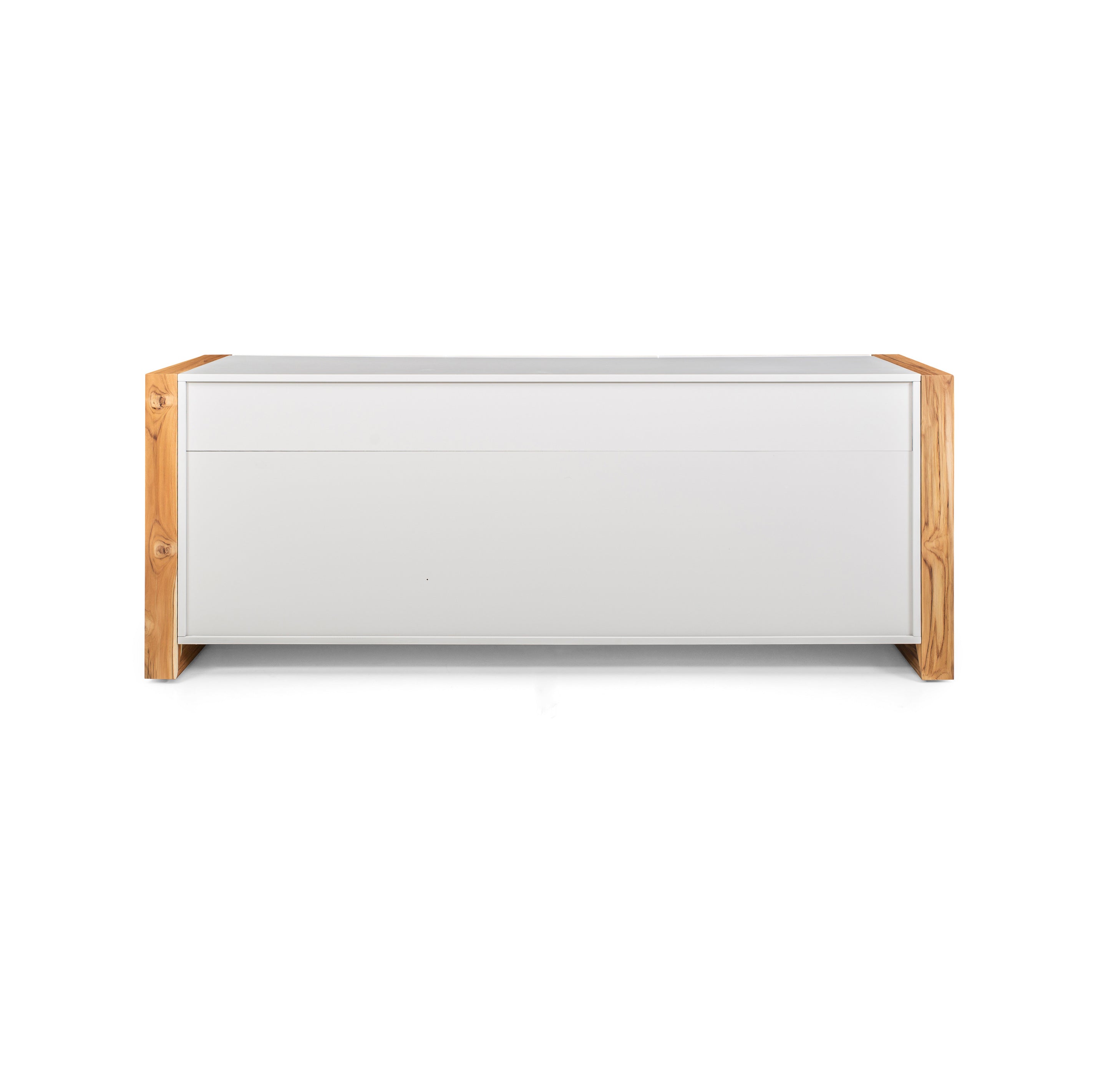 MASP Sideboard 3 doors in Off White and Teak