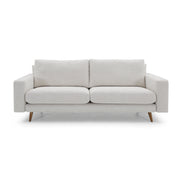 BELT 3 Seats Sofa in Teak and Light Beige fabric