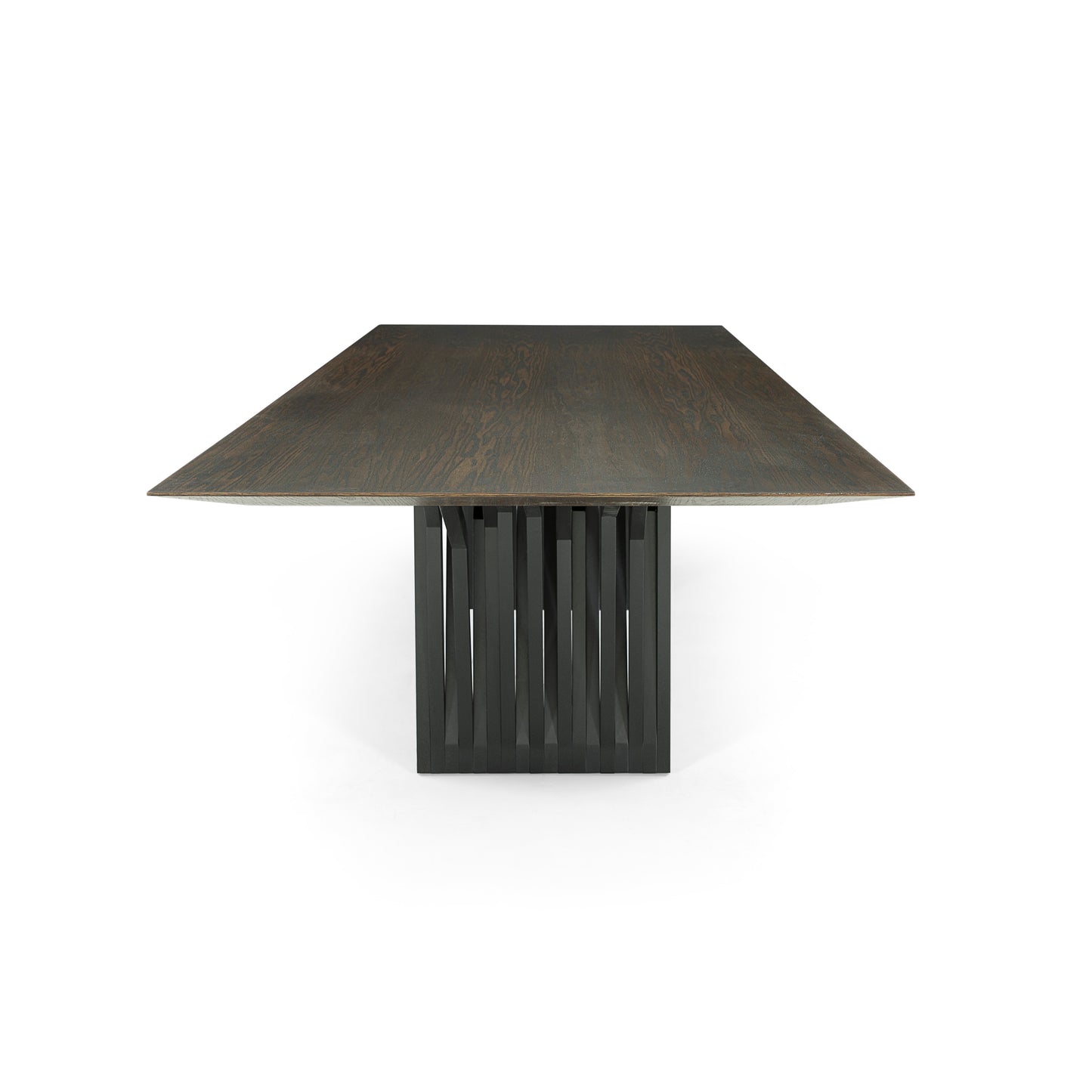 RADI Dining Table in Black and Dark Oak 98"