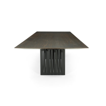 RADI Dining Table in Black and Dark Oak 98"