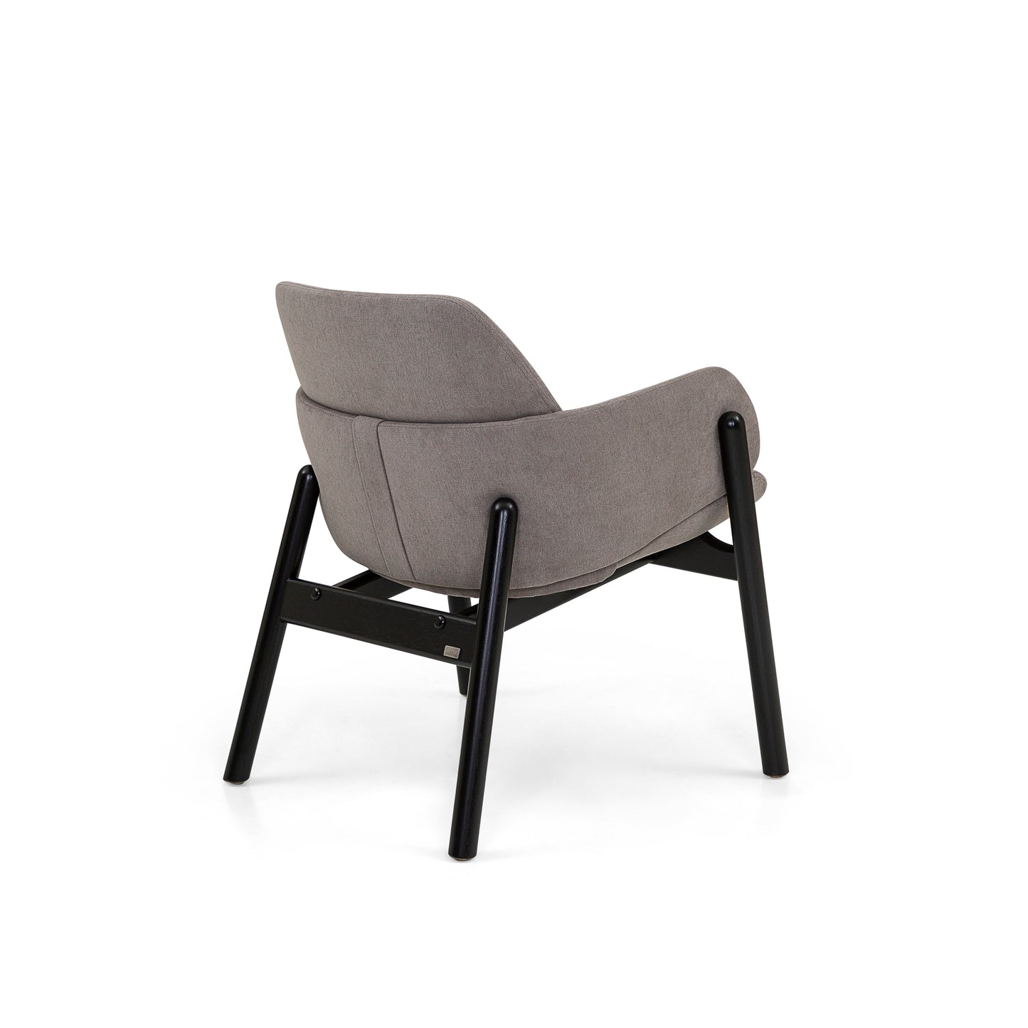 ABOVE Armchair in Black finish and Gray fabric