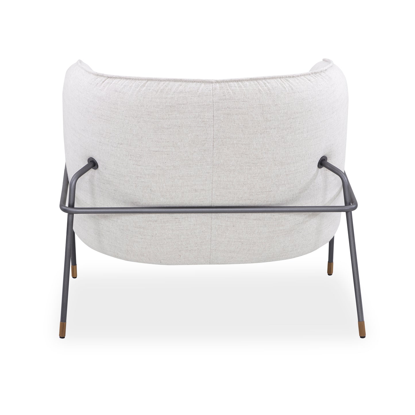 BELLA Armchair in Graphite and Light Beige fabric