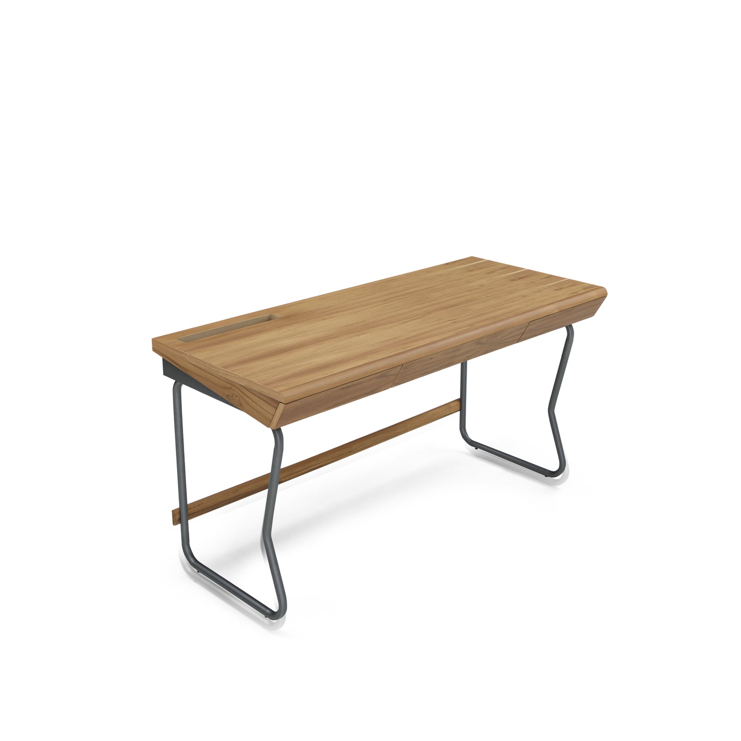 Class Desk in Teak and Graphite