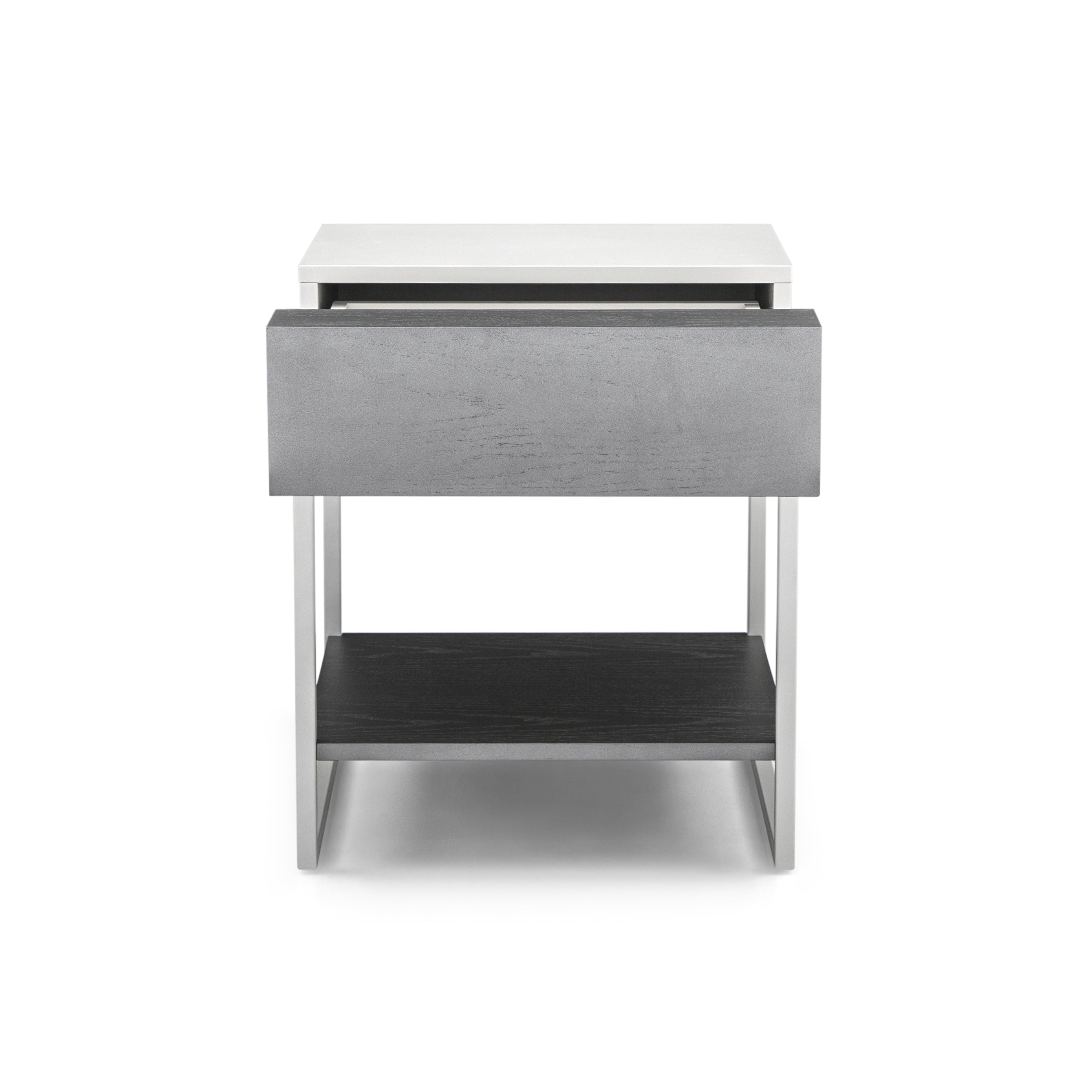 TALLO Nightstand in Graphite and Off White