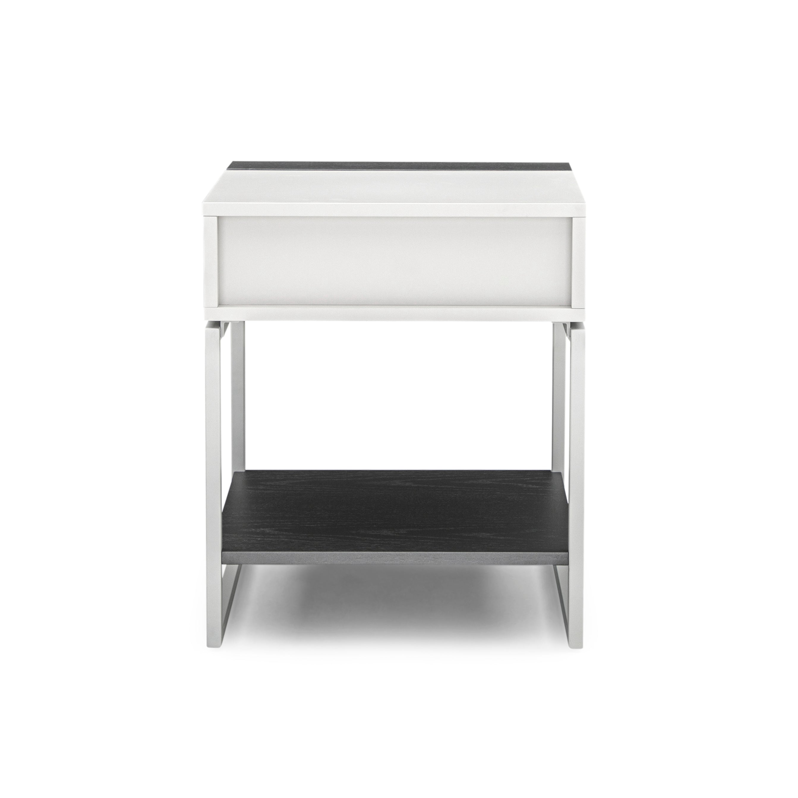 TALLO Nightstand in Graphite and Off White