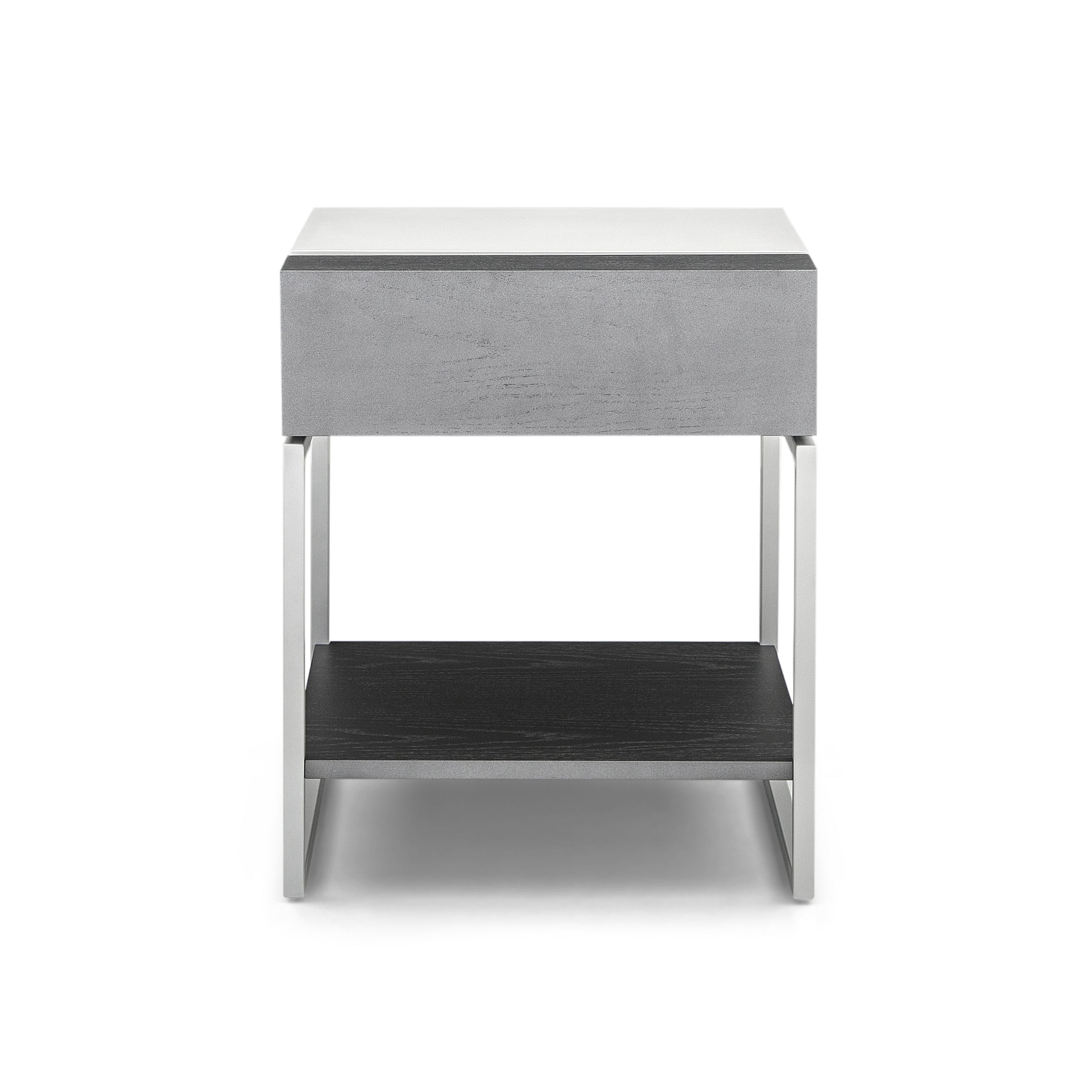 TALLO Nightstand in Graphite and Off White