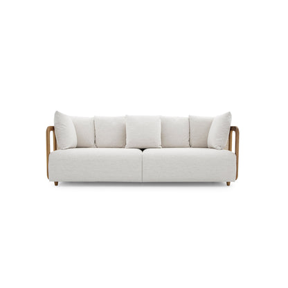 Uultis AIBY Sofa MH9617 3 Seater 148-Teak A-2316 Natural Cane